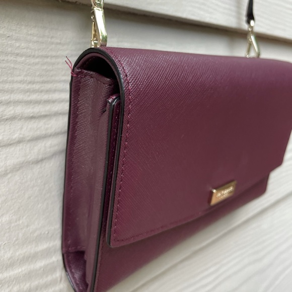 Kate Spade Laurel Way Winni Mini Deep Plum Leather - Picture 7 of 16